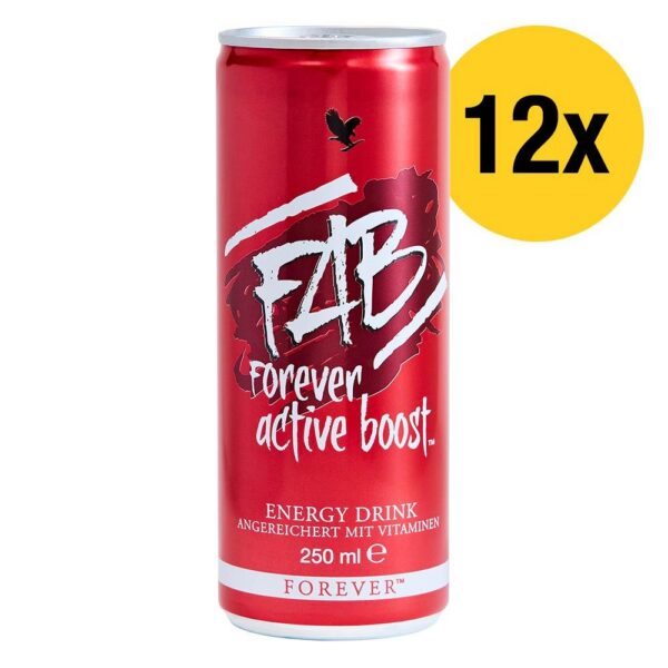 Forever Active Boost Energy Drink 9.1 FL OZ Aloe Vera Vitamin C Guarana Vegetarian Friendly Mild Berry Flavor 269 mL