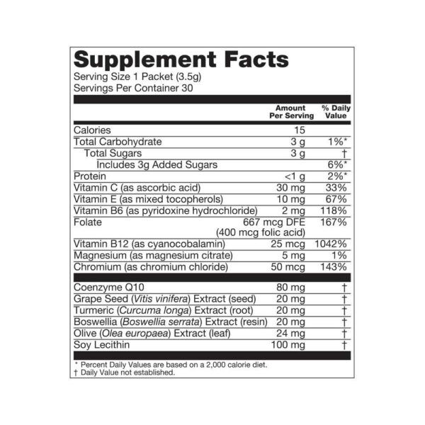 Forever CardioHealth With CoQ10 - 30 Packets of 0.12 Oz for Cardiovascular Support Dietary Supplement