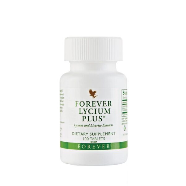 Forever Lycium Plus - Youth Enhancing Dietary Supplement with Lycium & Licorice Extracts - 100 Tablets - Gluten-Free Vegan Friendly