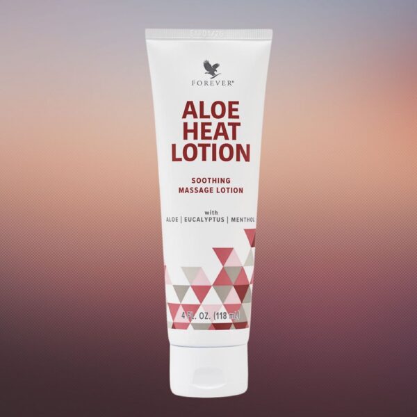 Forever Aloe Heat Lotion - Soothing Massage Lotion with Aloe Eucalyptus Menthol for Relaxing Body Care 4 fl oz Vegetarian & Vegan Friendly