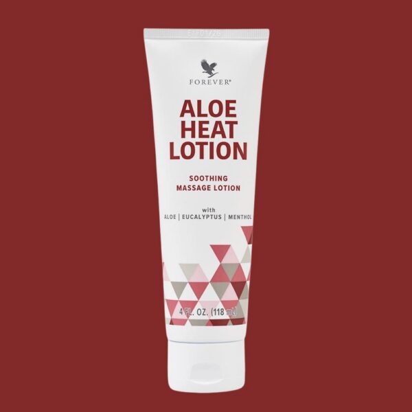 Forever Aloe Heat Lotion - Soothing Massage Lotion with Aloe Eucalyptus Menthol for Relaxing Body Care 4 fl oz Vegetarian & Vegan Friendly