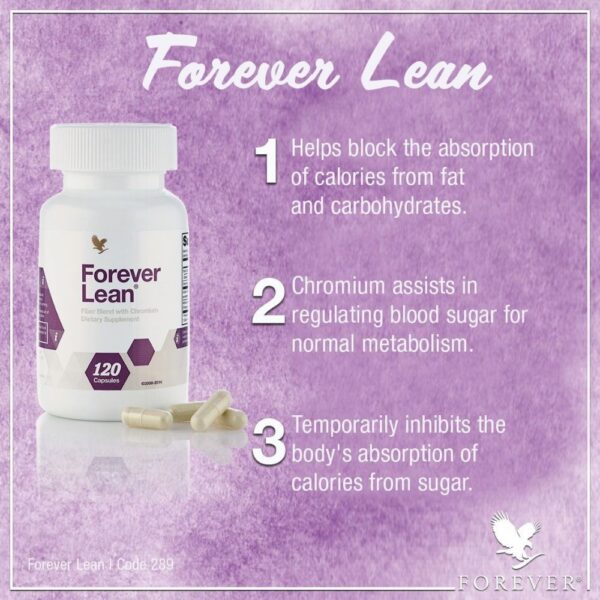 Forever Lean Brand  with Chromium Dietary Supplement 120 Capsules for Health Support US Edible Vitamin