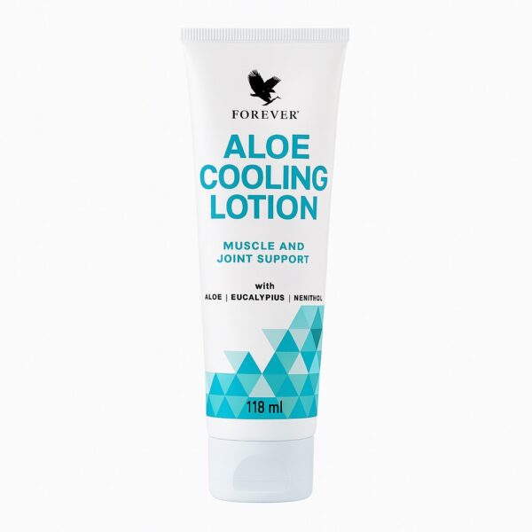 Forever Aloe Cooling Lotion 4 FL OZ Refreshing Massage Lotion with Aloe Eucalyptus Menthol Hyaluronic Acid