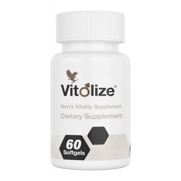 Vitolize Men's Vitality Supplement 60 Softgels - Contains No Added Ingredients - Edible Vitamin for Men's Healthcare & Fitness