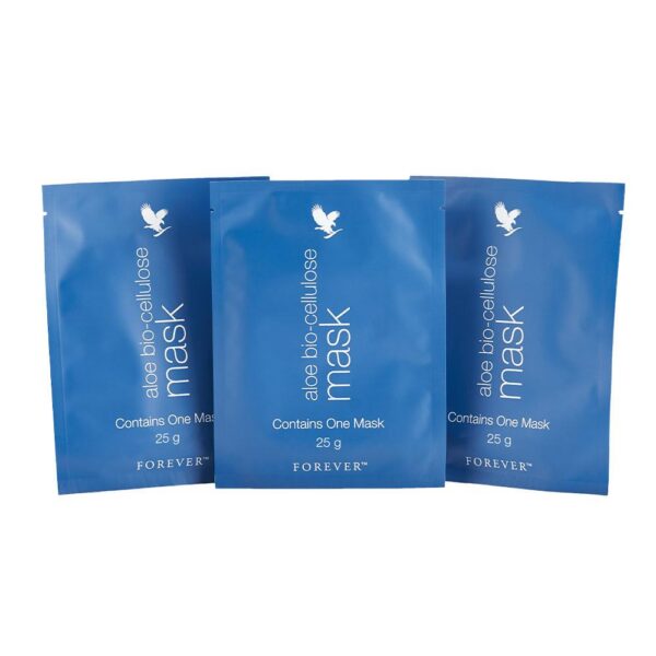 Forever Aloe Bio-Cellulose Mask for All Skin Types 3 Pack 0.88 oz Each Gentle & Effective Skincare Solution Ideal for Daily Use