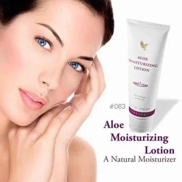 Forever Aloe Moisturizing Lotion with Collagen & Elastin for Silky Smooth Skin 4 fl oz 118 ml Gluten-Free Formula