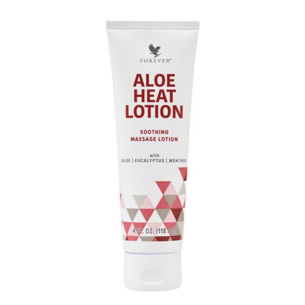 Forever Aloe Heat Lotion - Soothing Massage Lotion with Aloe Eucalyptus Menthol for Relaxing Body Care 4 fl oz Vegetarian & Vegan Friendly