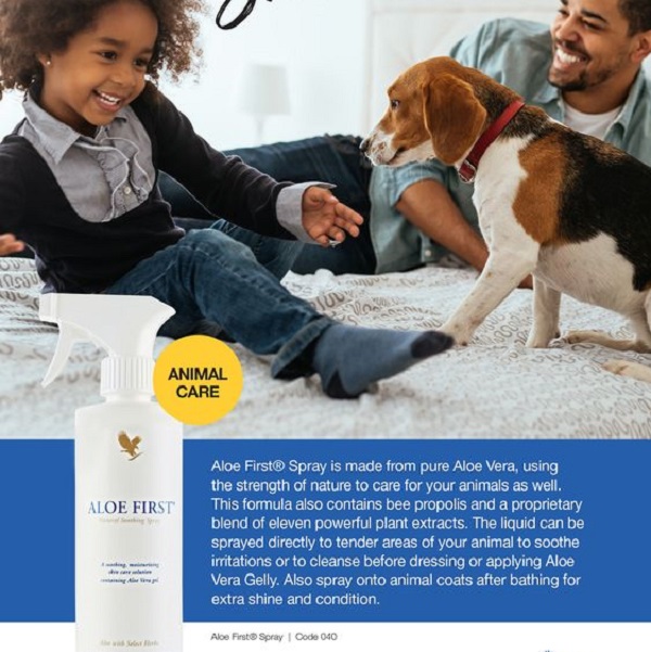 Forever Aloe First Spray - Fast-Acting Soothing Power for Skin & Hair pH-Balanced Formula with Aloe Vera & Plant Extracts Vegetarian Gluten-Free - Bee