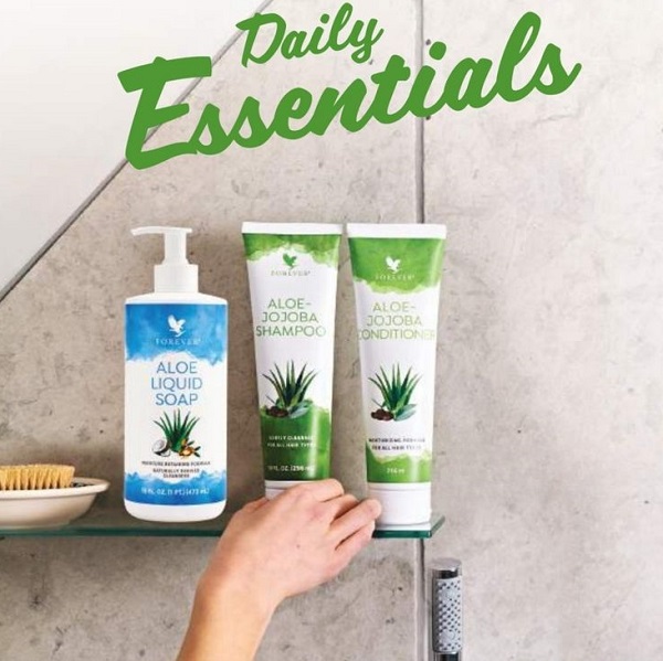 Forever Aloe-Jojoba Conditioner - Deep Cleansing & Nourishing for All Hair Types - Gentle on Scalp - Moisturizing Formula with Aloe Vera & Jojoba Oil - 10 fl oz - Gluten-Free