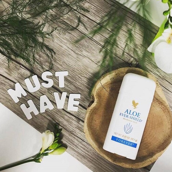 Forever Aloe Ever-Shield Deodorant Stick - All-Day Odor Protection, Natural Aloe Vera Gel, Vegan & Gluten-Free, Safe for Sensitive Skin, 3.25 oz