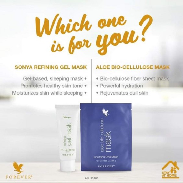 Forever Aloe Bio-Cellulose Mask for All Skin Types 3 Pack 0.88 oz Each Gentle & Effective Skincare Solution Ideal for Daily Use