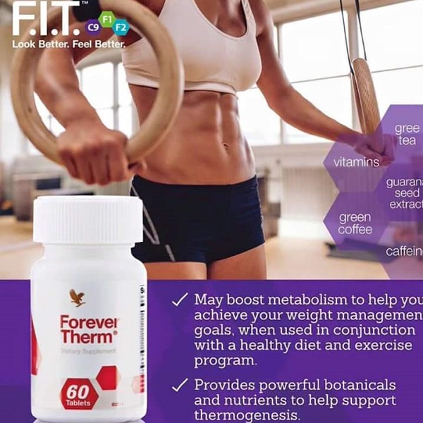 Forever Therm Dietary Supplement 60 Tablets US Attribute 2014 Edition Edible Vitamin for Healthcare and Fitness