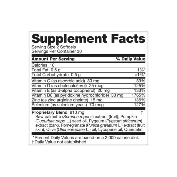 Vitolize Men's Vitality Supplement 60 Softgels - Contains No Added Ingredients - Edible Vitamin for Men's Healthcare & Fitness
