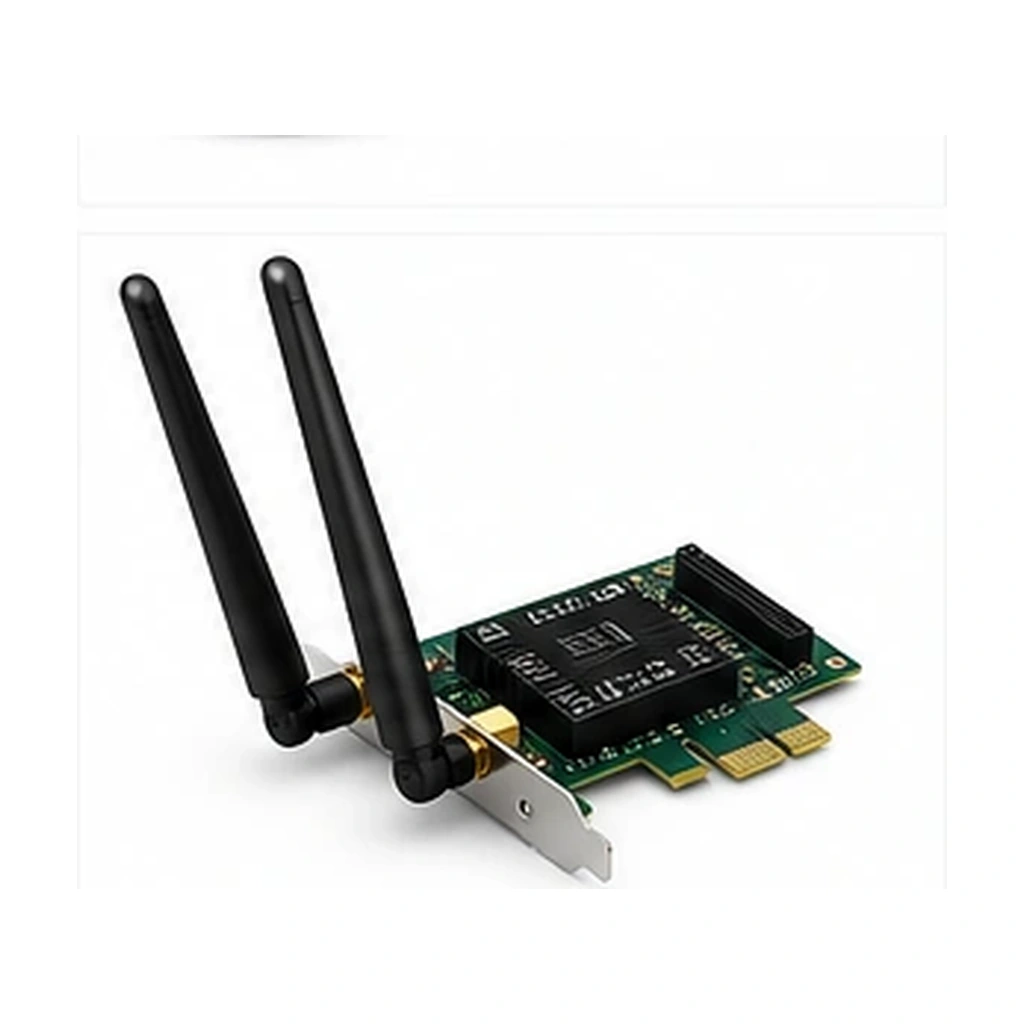 EditionSANI-WiFi-Adapters ASUS PCE-BE6500 Adapter, 2.4GHz/5GHz/6GHz Tri-Band, Up to 6452 Mb/s Throughput, 2x Adjustable Antennas, Wi-Fi 7 802.11be & Bluetooth 5.4, PCIe 1x Host Connection, WPA3 Security, Black | PCE-BE6500