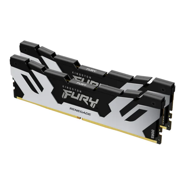 Kingston FURY Renegade 32GB (2x 16GB) DDR5 Desktop Memory, 7200MT/s Memory Speed, CL38 CAS Latency, 1.45 Voltage, 288-Pins, Intel XMP 3.0 Certified | KF572C38RSK2-32 - Image 1 Kingston FURY Renegade 32GB (2x 16GB) DDR5 Desktop Memory, 7200MT/s Memory Speed, CL38 CAS Latency, 1.45 Voltage, 288-Pins, Intel XMP 3.0 Certified | KF572C38RSK2-32 - Image 1