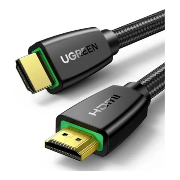 00b4ff16a541cf67a6a5a3459a675ded-hi.jpg UGREEN HDMI TO HDMI Male Cable, 4K @ 60Hz UHD Resolution Support, 18Gbps Data Transfer Rate with Ethernet Support, Gold-Plated Connector, Braided Cable, 3 Meter Cable Length, Black