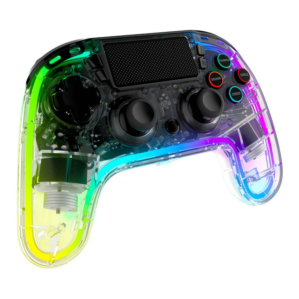 00fc09aceba3eab69b63198fdc3f72b6-hi.jpg Snakebyte GAMEPAD RGB, Wireless Controller For PS4 And PS3, 3.5MM Audio Jack, 900 mAh Battery Capacity, Built-in Speaker