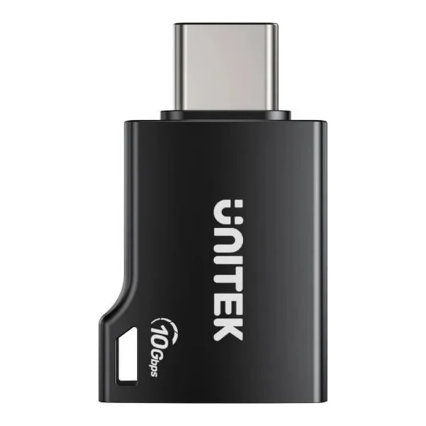 0124f0083ef33e3978d23619688a8376-md.jpg Unitek 10Gbps USB-C to USB-A Adapter, Up To 10Gbps Data Syncing Speed, Built-In Protection Circuits, Plug And Play, Zinc Alloy Casing, Black | A1048ABK01