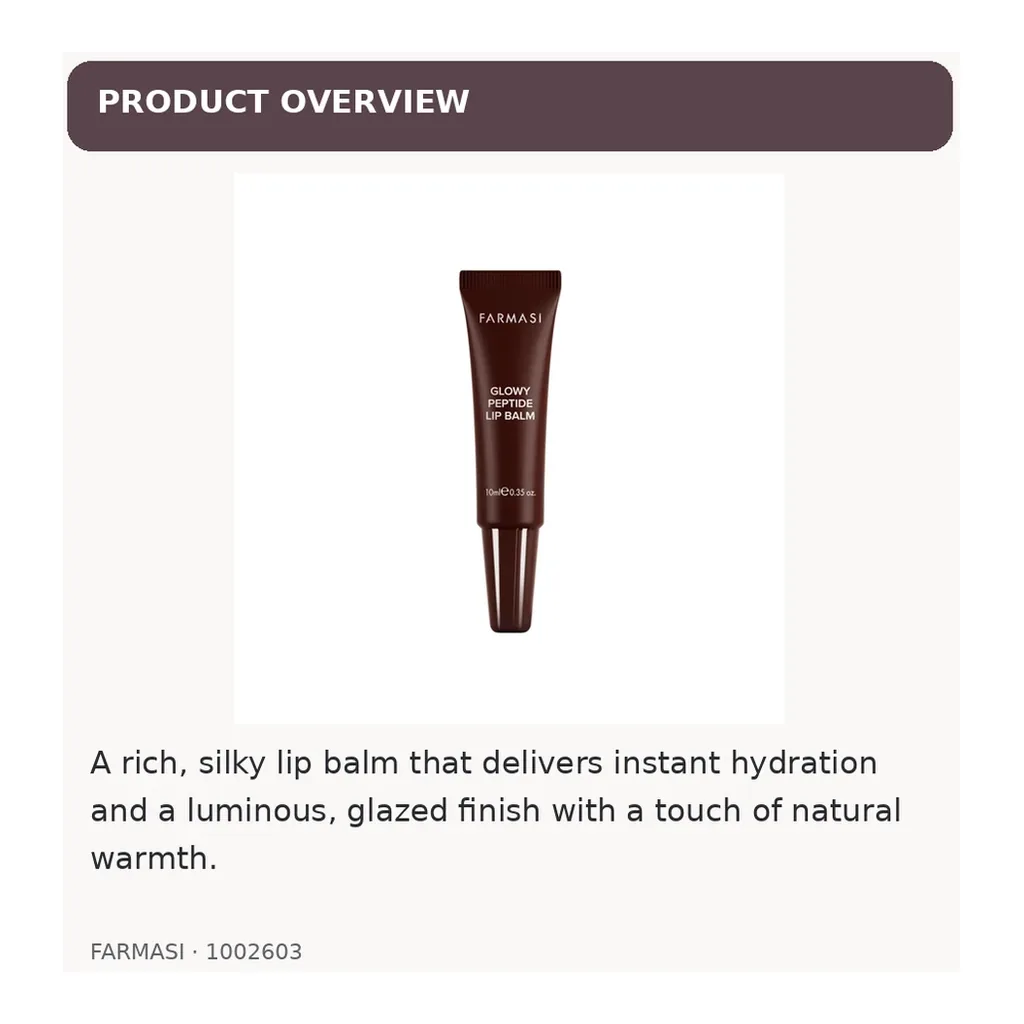 02-glowy-peptide-lip-balm-glazed-mocha-1002603 Farmasi Glowy Peptide Lip Balm