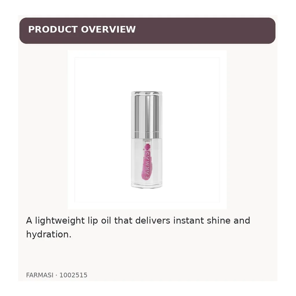 02-lip-oil-transparent-1002515 Farmasi Lip Oil