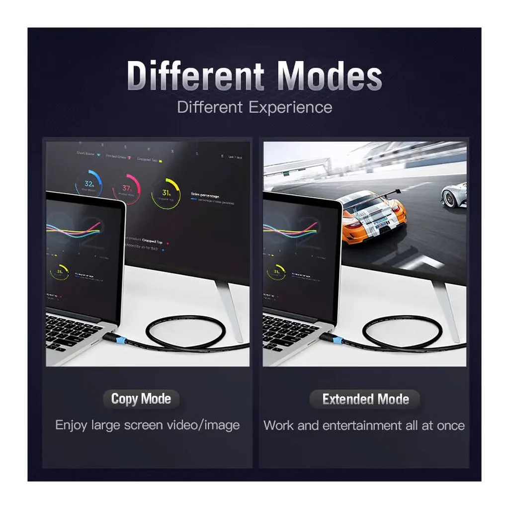 02c7b80184535fc19b566f306823ab12-hi.jpg Vention 4K HDMI Round Cable, 1080P High Definition, With Ethernet and 3D Support, 20 Meter Length, Gold Plated, Black