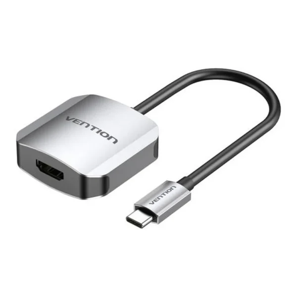 046bc5941cd7215aad74e70b20fd43bd-md.jpg Vention USB-C to HDMI Converter, UHD Vision 4K@30Hz, Two Mode Mirror / Extension, Screen Extension Office / Study, Driver Free Plug & Play, 0.15 Meter, Aluminum Alloy Type, Gray | TDEHB