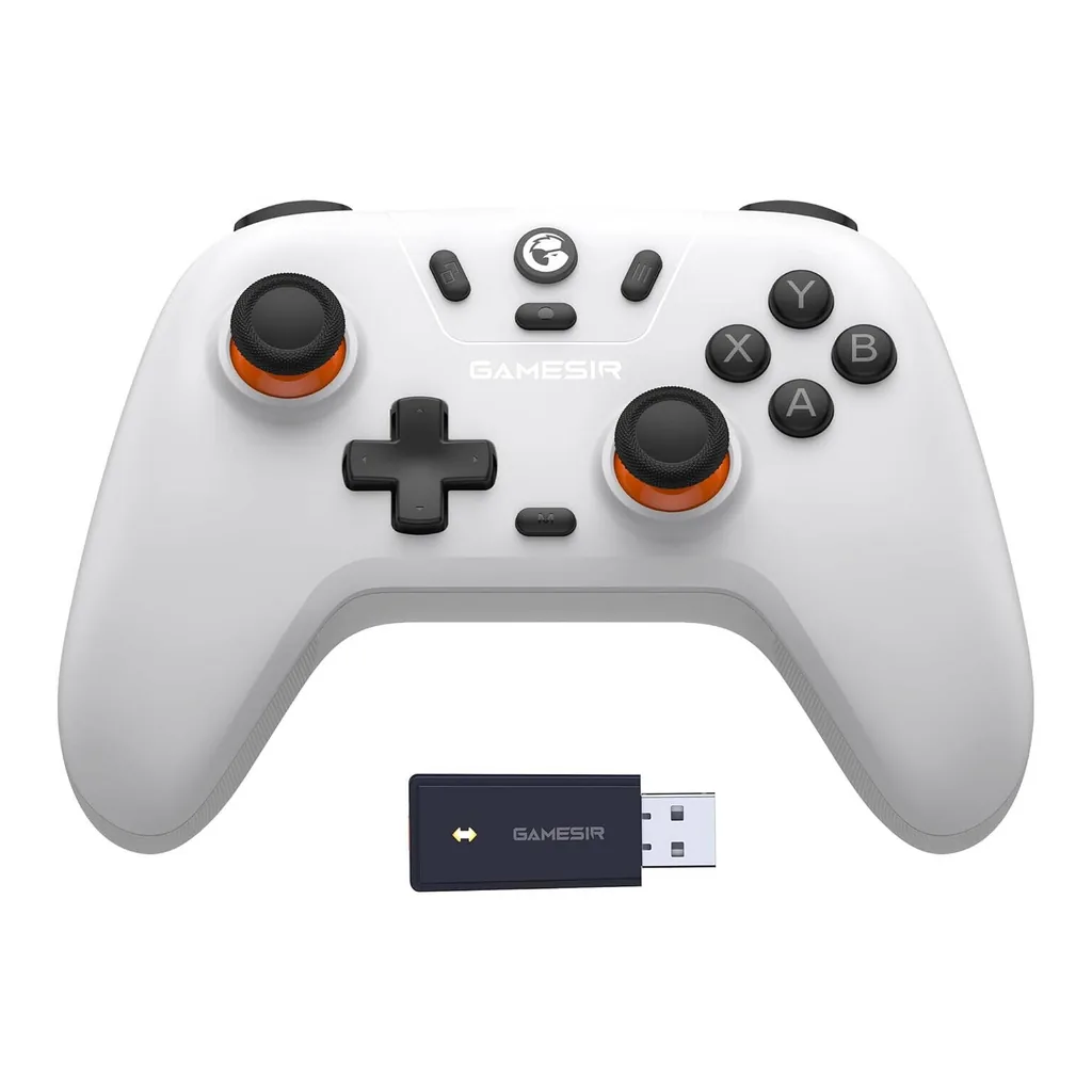 04925e80a78e4a5d8f3ab946b7a067bf-hi.jpg GameSir Nova Lite 2.4 T4NL Wireless Controller, Bluetooth Gamepad with Hall Effect Trigger, Turbo, Rumble Vibration, Rechargeable for PC, iPhone, Android, Switch & Steam Deck, White