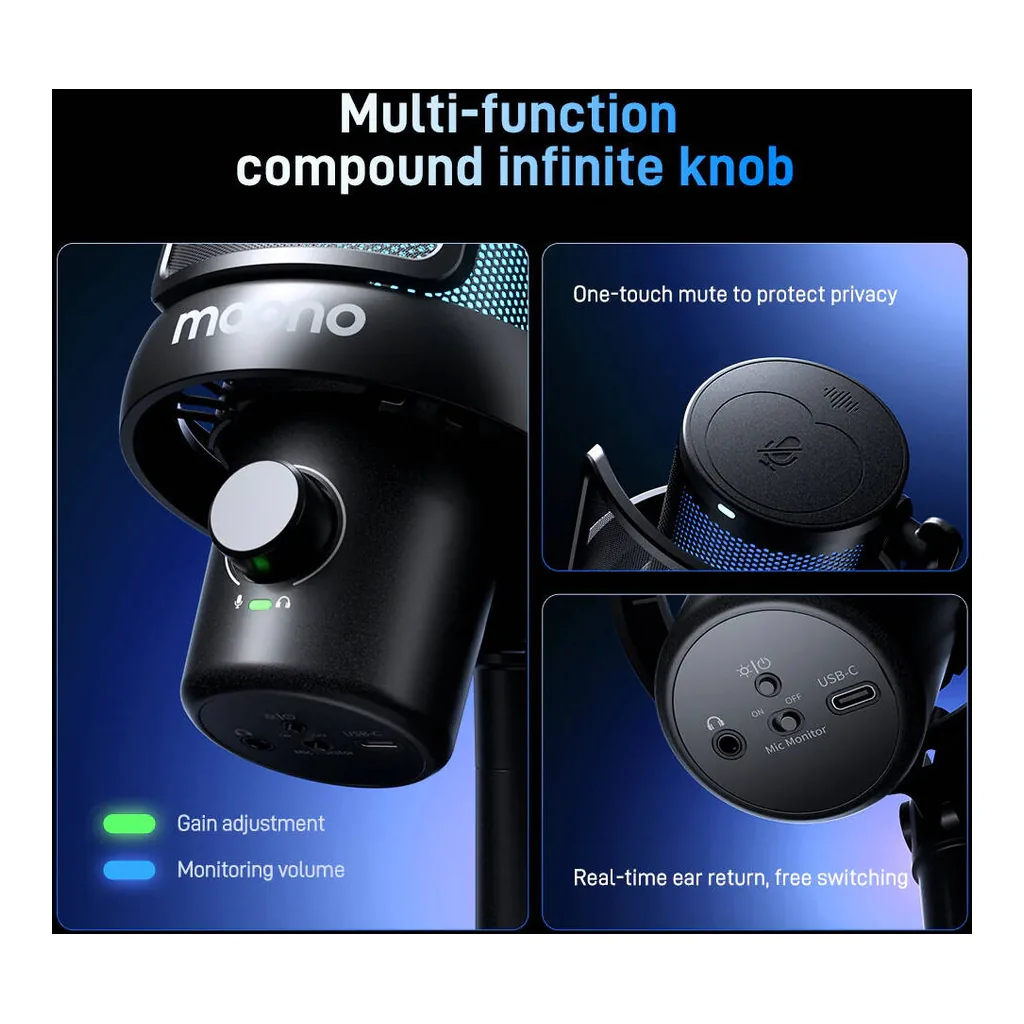 04c4ed29e06cb8bdc60273a55d8a256e-hi.jpg Maono DM40 Pro USB/Wireless Gaming Desktop Microphone