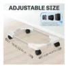 Liitrton Mobile CPU Stand Adjustable Computer Tower Stand with 4 Caster Wheels Fits Most PC, White | MCVTSZIGBD - Image 2 Liitrton Mobile CPU Stand Adjustable Computer Tower Stand with 4 Caster Wheels Fits Most PC, White | MCVTSZIGBD