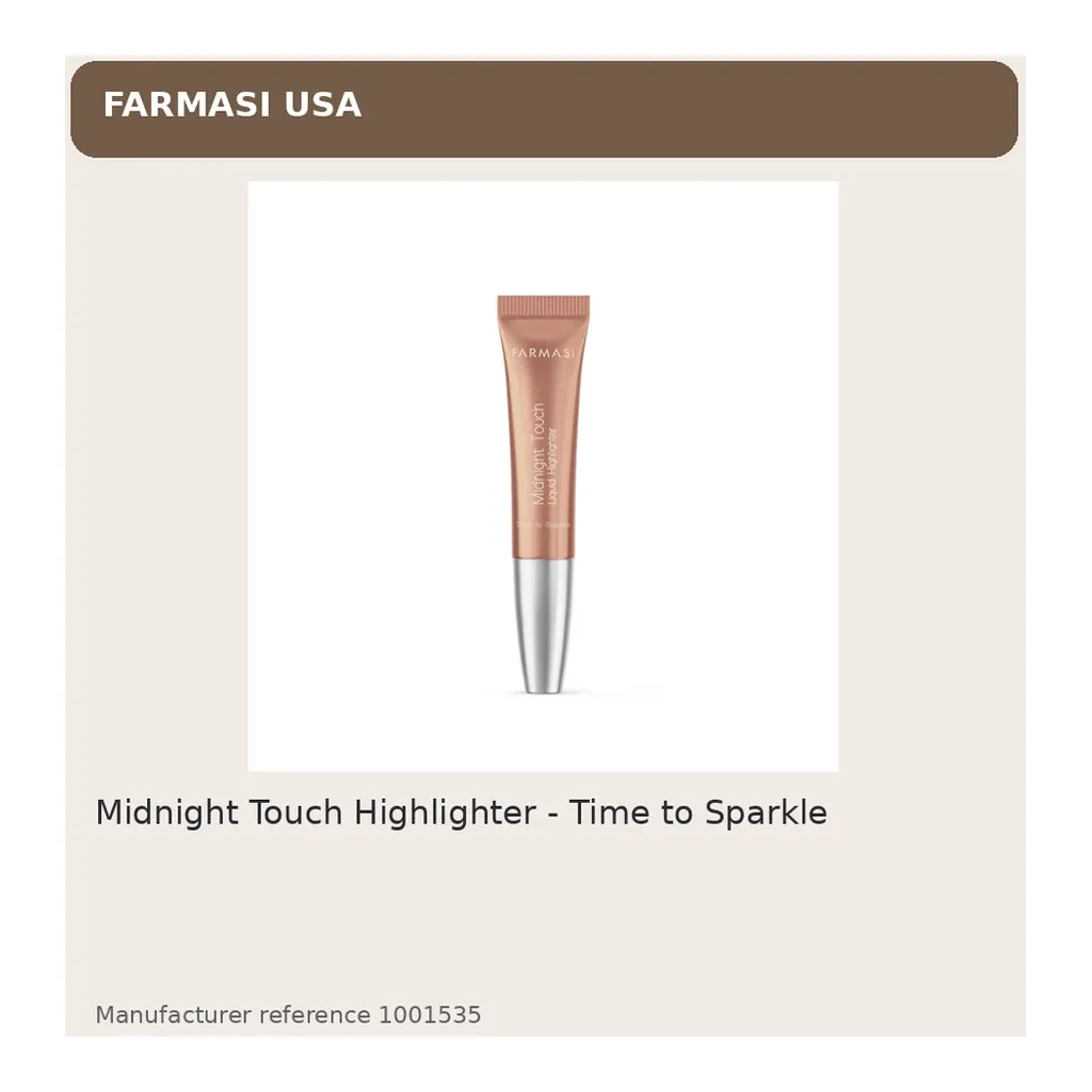 Farmasi Midnight Touch Highlighter - Time to Sparkle — Product presentation Farmasi Midnight Touch Highlighter - Time to Sparkle, product presentation