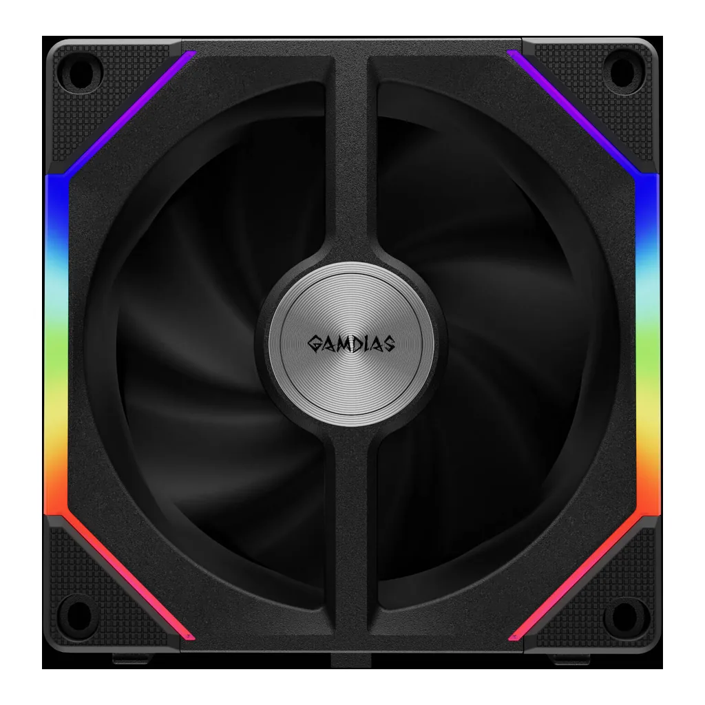 GAMDIAS Aeolus P2-1203 Cooling Fan, Black - Image 5 GAMDIAS Aeolus P2-1203 Cooling Fan, Black