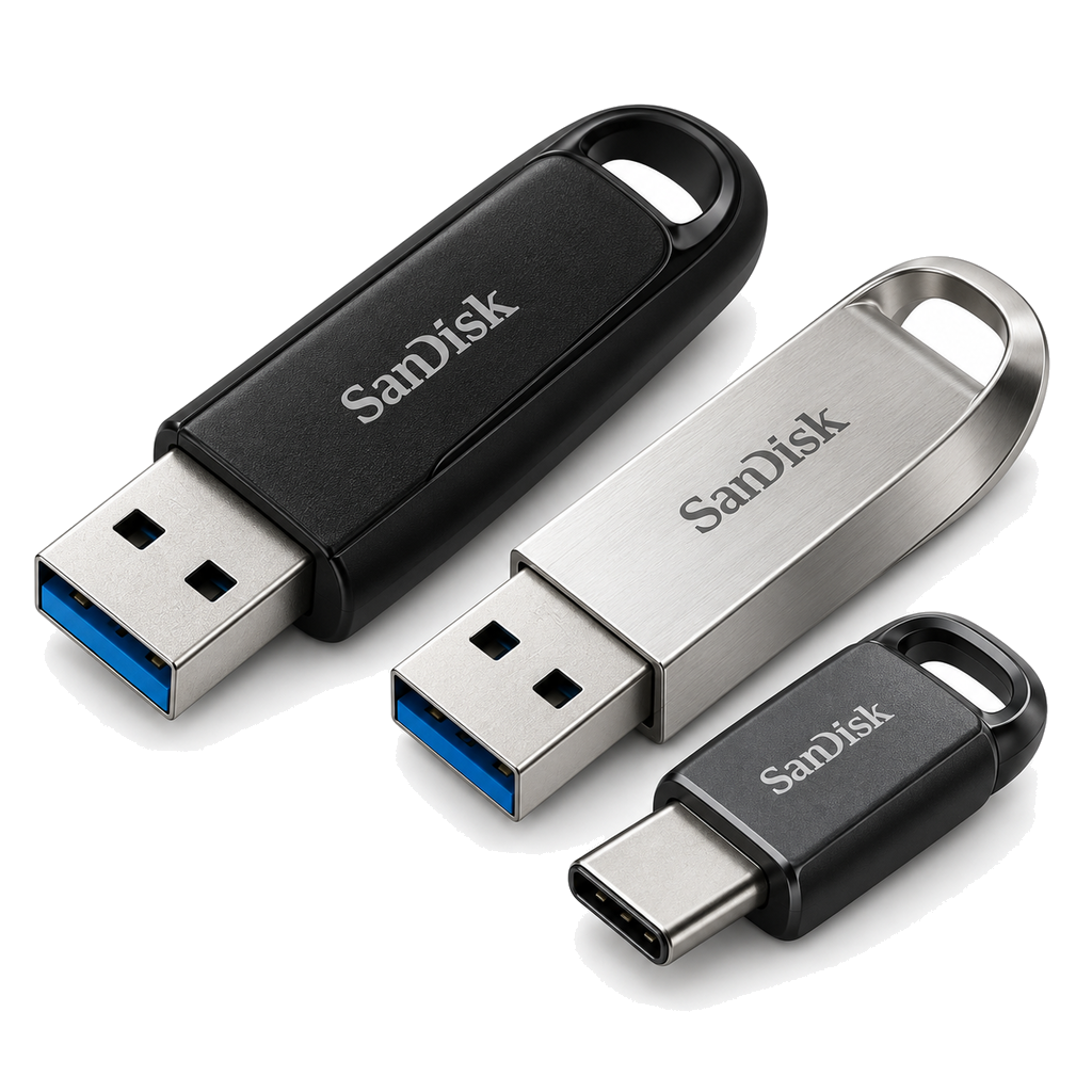 06-EditionSANI-USB-Flash-Drives Green Lion 4-In-1 USB Flash Drive, 64GB Capacity, USB 3.0 High-Speed, Lightning, USB-C, Micro USB & USB-A, Metal Build, Plug-And-Play, Multi-Device Storage Solution, Silver | GN4IN1USB64SL