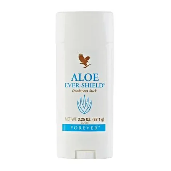 Forever Aloe Ever-Shield — Official main photo Official Forever Aloe Ever-Shield deodorant on pure white, 3.25 oz