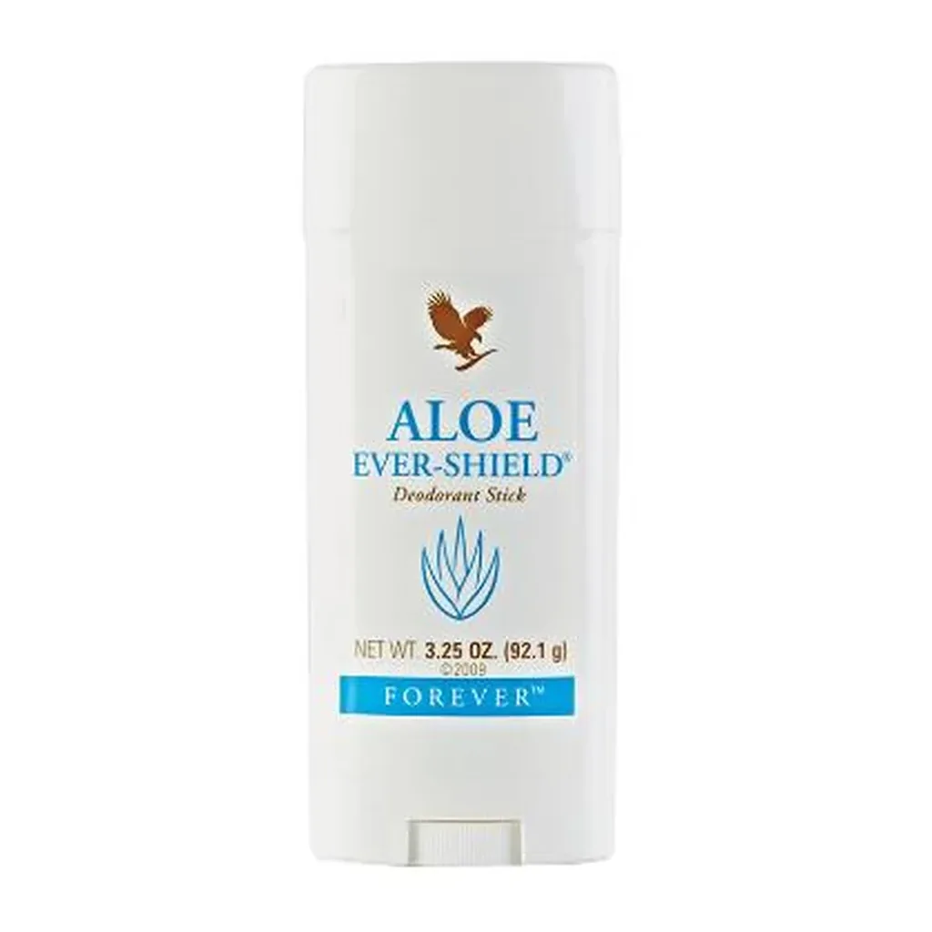 Forever Aloe Ever-Shield — Official main photo Official Forever Aloe Ever-Shield deodorant on pure white, 3.25 oz