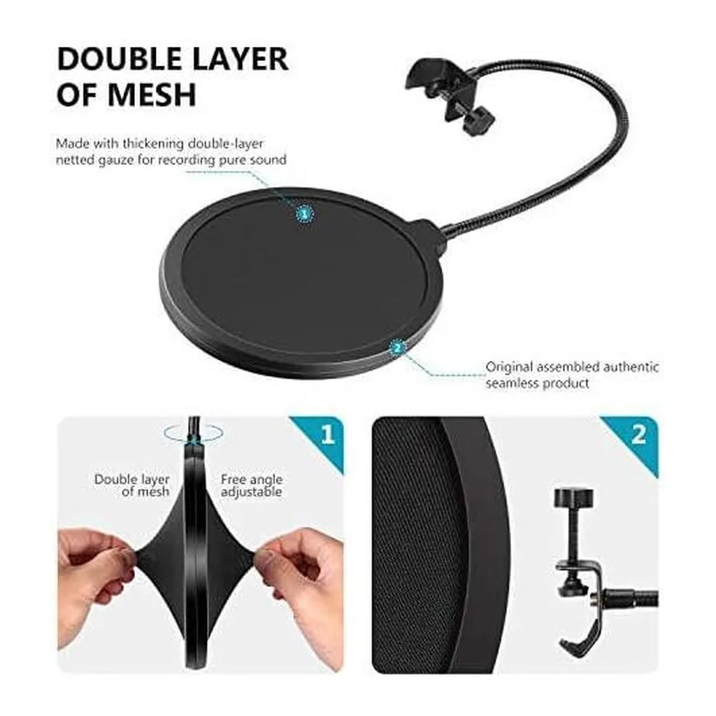 07135a6152ac80a4a0d18f2b3906cf52-hi.jpg NEEWER Professional Microphone Pop Filter Shield