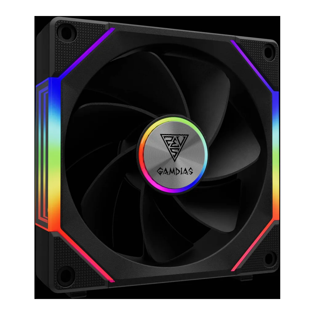 GAMDIAS Aeolus P2-1203U Cooling Fan, Black - Image 7 GAMDIAS Aeolus P2-1203U Cooling Fan, Black