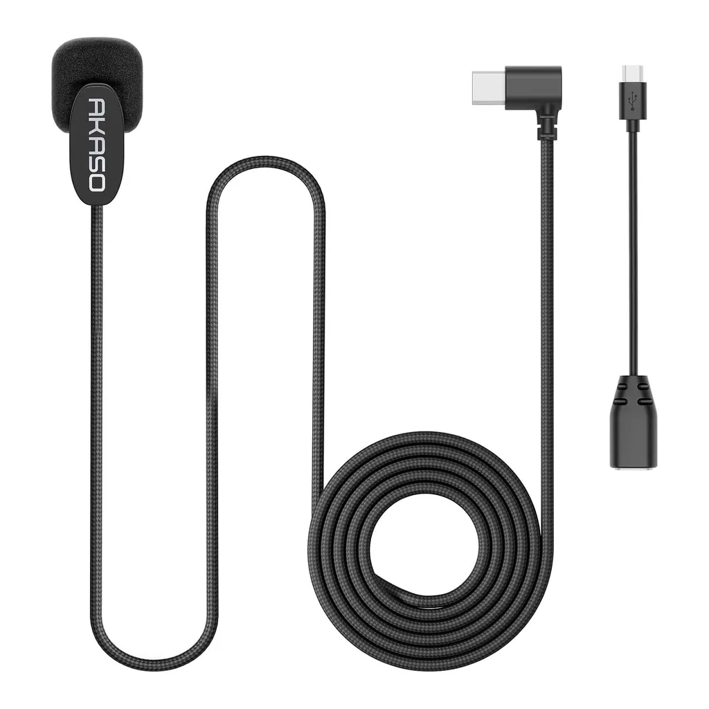 08565a8265d697ca44bc5dac41aadb2b-hi.jpg Akaso External Microphone EK7000/ EK7000 Pro/Brave 4//Brave 7 LE/Brave 4 Pro/ V50X/ V50 Elite Action Camera Only (Micro USB Port)