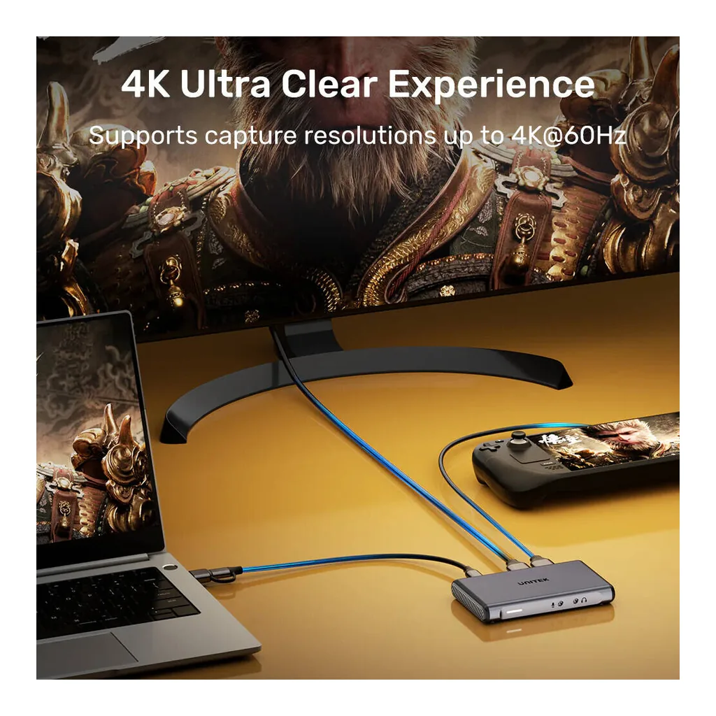Unitek V1177AGY01 4K60 Video Capture Card with Dual HDMI Loop-out, Space Grey - Image 3 Unitek V1177AGY01 4K60 Video Capture Card with Dual HDMI Loop-out, Space Grey