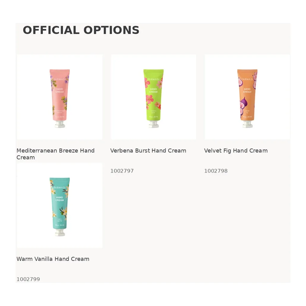 09-mediterranean-breeze-hand-cream-1002796 Farmasi Hand Cream Collection