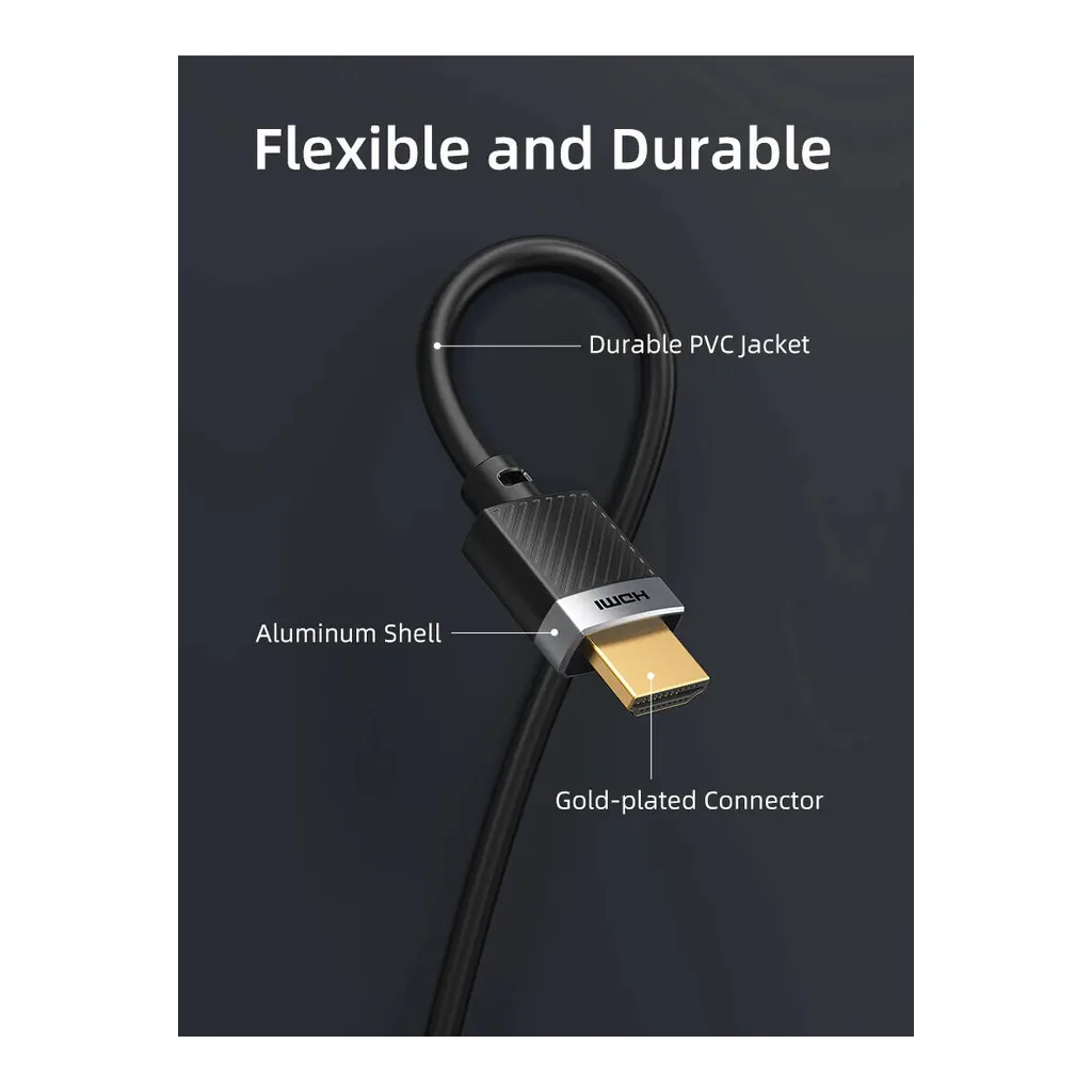 0a45b2a3ea1ce35cc8451ccb529362ba-hi.jpg Cabletime Extra Long HDMI 2.0 Cable, Ultra 4K 60Hz Resolution, 18Gps High Speed Signal Transmission, High Dynamic Range, Gold Plated Connector, 3 Meter Cable Length, Black