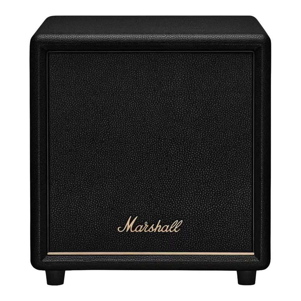 0a488646a31f85a30fbfd3f023adce6c-hi.jpg Marshall Heston Sub 200 Wireless Subwoofer, Deep Precise Bass, Bluetooth LE Audio, App Control, Rugged Eco Design, Versatile Placement, Updates, 79% Recycled Plastic, Black