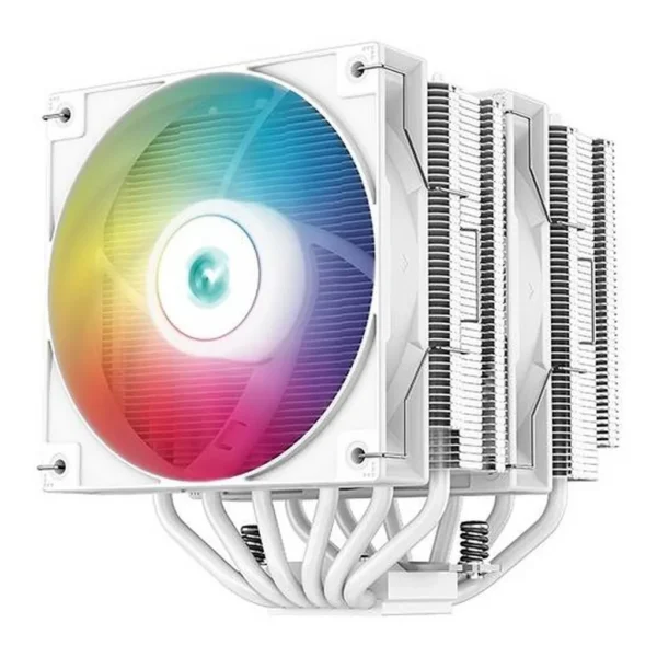DeepCool AG620 ARGB Dual-Tower 120mm CPU Cooler, White | R-AG620-WHANMN-G-2 - Image 1 DeepCool AG620 ARGB Dual-Tower 120mm CPU Cooler, White | R-AG620-WHANMN-G-2