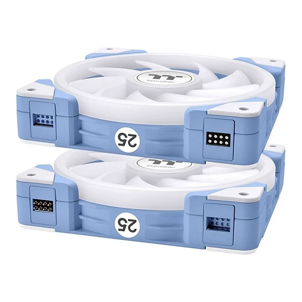 Thermaltake Swafan EX12 aRGB Sync PC Cooling TT Premium Edition Fan, Hydrangea Blue | CL-F183-PL12BU-A - Image 3 Thermaltake Swafan EX12 aRGB Sync PC Cooling TT Premium Edition Fan, Hydrangea Blue | CL-F183-PL12BU-A