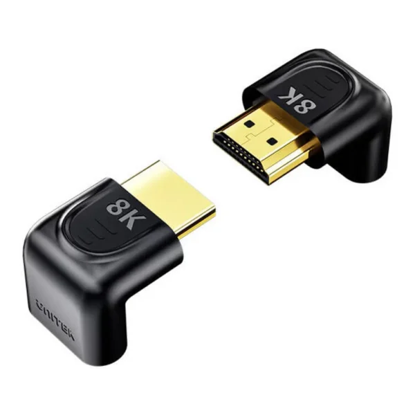 0c476e4a9d7909984787a345ea7660e1-md.jpg Unitek 8K HDMI 90 and 270 Degree Right Angle Adapter, 8K@60Hz/4K@120Hz/4K@60HZ Resolution, 48Gbps Transmission Speed, Gold-Plated, PVC Housing, Black | A1046ABK03