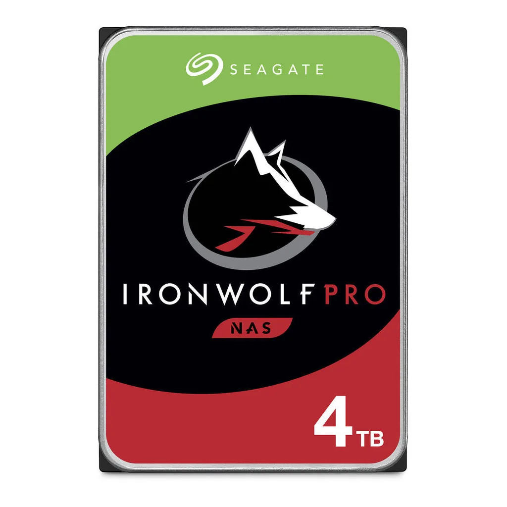 0c7d282e3da908a59740d4afe2c447bd-hi.jpg Seagate 4TB IronWolf Pro SATA III 3.5" Internal NAS HDD, Up to 250 MB/s Data Transfer Rate, 256MB Cache, 7200 rpm, 2Mn Hours MTBF, 550TB TBW, SATA III 6 Gb/s Interface | ST4000NT001