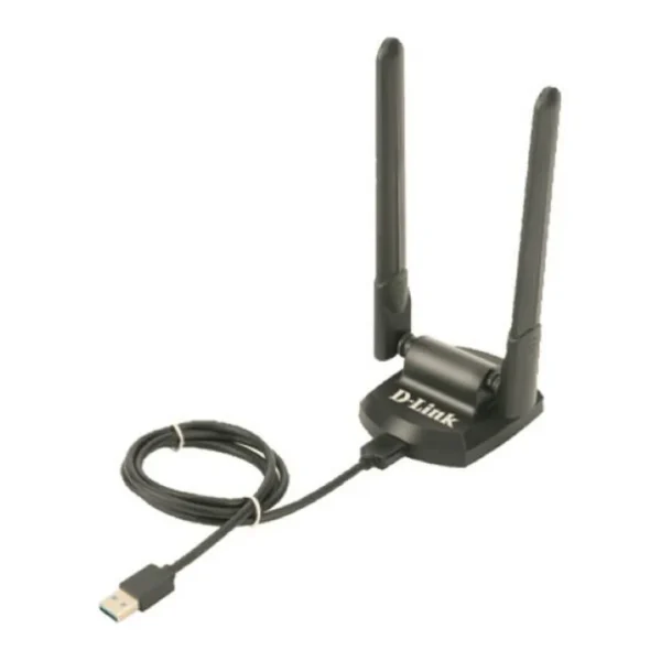 0ccac1dcfa2f6152704b802a8fb65103-md.jpg D-Link AX5400 High Gain Wi-Fi 6E USB Adapter, USB 3.0, Speeds up to 2402 Mbps, 2.4 GHz, 5 GHz, and 6 GHz Bands, Lower Latency Gameplay, OFDMA, and MU-MIMO, WPA3 Encryption | DWA-XE5452