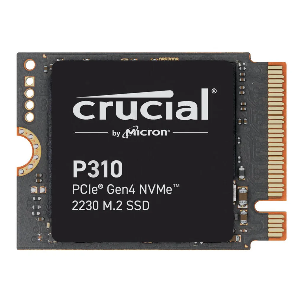 0cf783e2bc60574682c9d55c0d55b749-hi.jpg Crucial P310 2TB PCIe Gen4 NVMe 2230 M.2 Internal SSD, Up to 6000 Mb/s Sequential Write & 7100 Mb/s Sequential Read, 440 TBW SSD Endurance, Black | CT2000P310SSD2