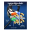 0d74b044910981e9a27e74868898a20a-hi.jpg UGREEN 10 Meter Cat 8 Ethernet Cable, Gigabit Network Cable, High-Speed 40Gbps, 2000MHz RJ45 Internet, Braided Double Shielded, Compatible With Gaming Switch, PS4, PS5, PC, Router, TV, Xbox