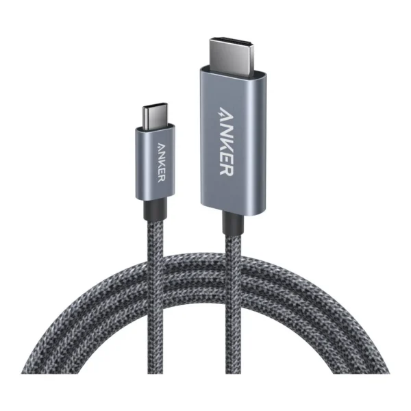 0db2b7b1c3a3beea09893fa9b48db53b-hi.jpg Anker Nano USB-C to HDMI Cable, 4K@60Hz with HDR Quality, Nylon Braided, Nickel-Plated Connector and Aluminum Exterior, 1.8M Cable Length, (6ft) Black
