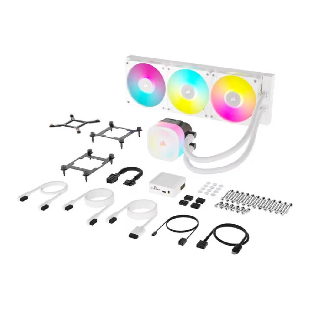 Corsair iCUE LINK TITAN 360 RX RGB AIO Liquid CPU Cooler, White | CW-9061021-WW - Image 9 Corsair iCUE LINK TITAN 360 RX RGB AIO Liquid CPU Cooler, White | CW-9061021-WW